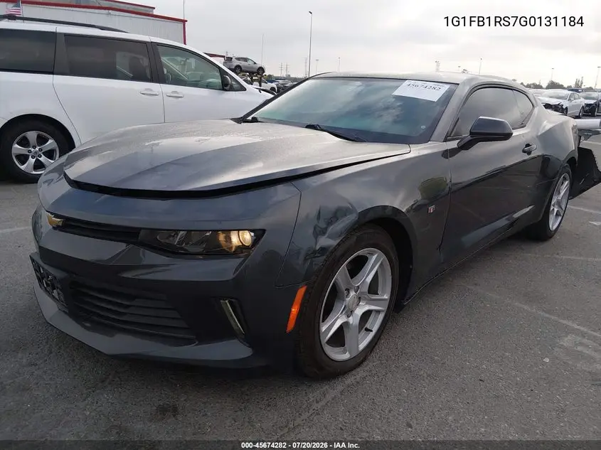 2016 Chevrolet Camaro 1Lt VIN: 1G1FB1RS7G0131184 Lot: 45674282