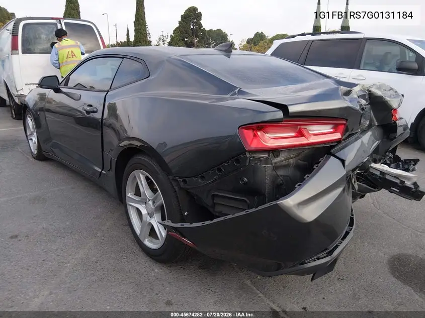 2016 Chevrolet Camaro 1Lt VIN: 1G1FB1RS7G0131184 Lot: 45674282