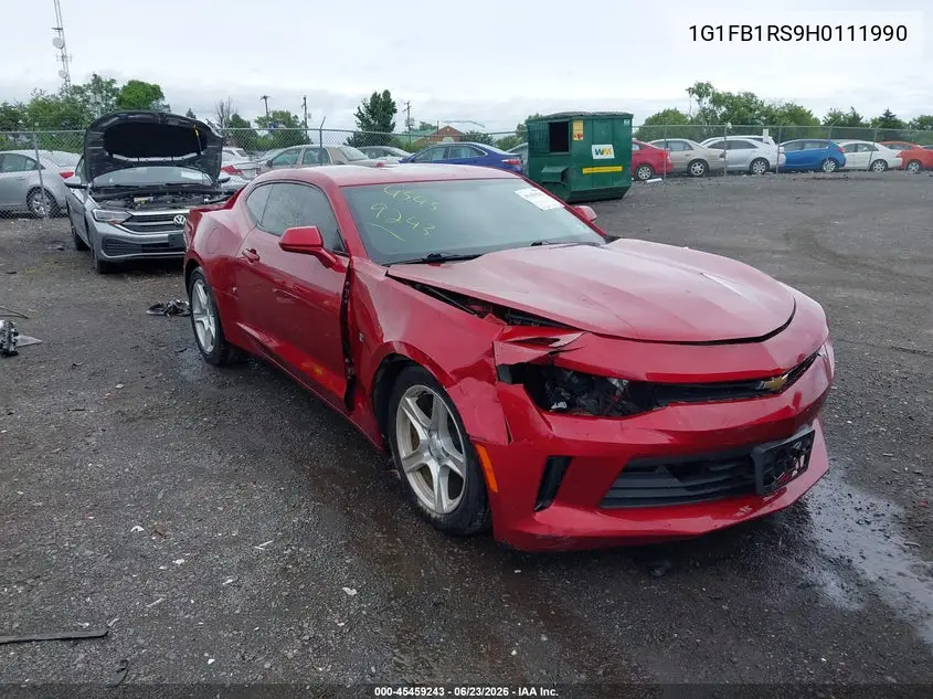2017 Chevrolet Camaro 1Lt VIN: 1G1FB1RS9H0111990 Lot: 45459243