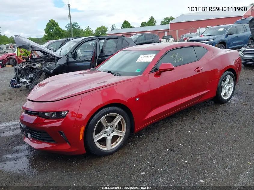 2017 Chevrolet Camaro 1Lt VIN: 1G1FB1RS9H0111990 Lot: 45459243