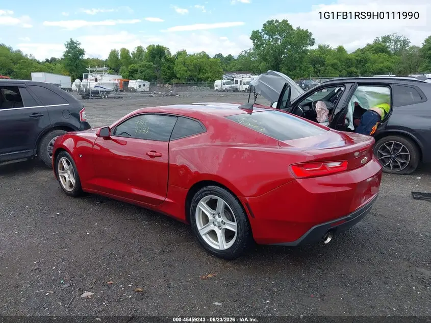 2017 Chevrolet Camaro 1Lt VIN: 1G1FB1RS9H0111990 Lot: 45459243