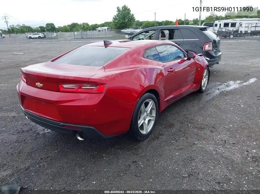 2017 Chevrolet Camaro 1Lt VIN: 1G1FB1RS9H0111990 Lot: 45459243