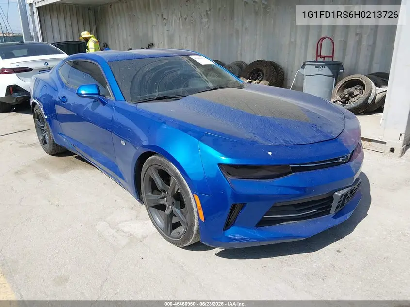 2017 Chevrolet Camaro 2Lt VIN: 1G1FD1RS6H0213726 Lot: 45460950