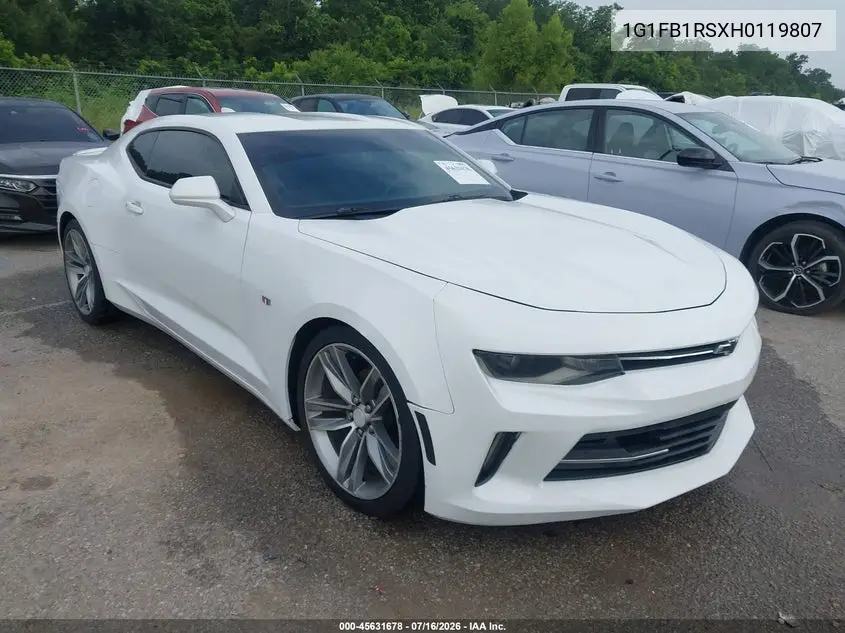 2017 Chevrolet Camaro 1Lt VIN: 1G1FB1RSXH0119807 Lot: 45631678
