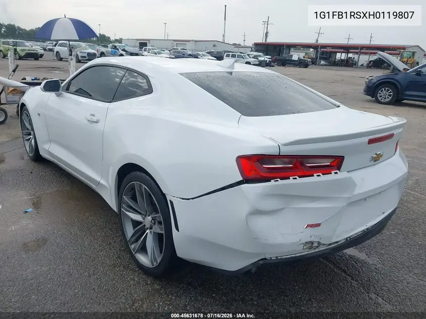 2017 Chevrolet Camaro 1Lt VIN: 1G1FB1RSXH0119807 Lot: 45631678