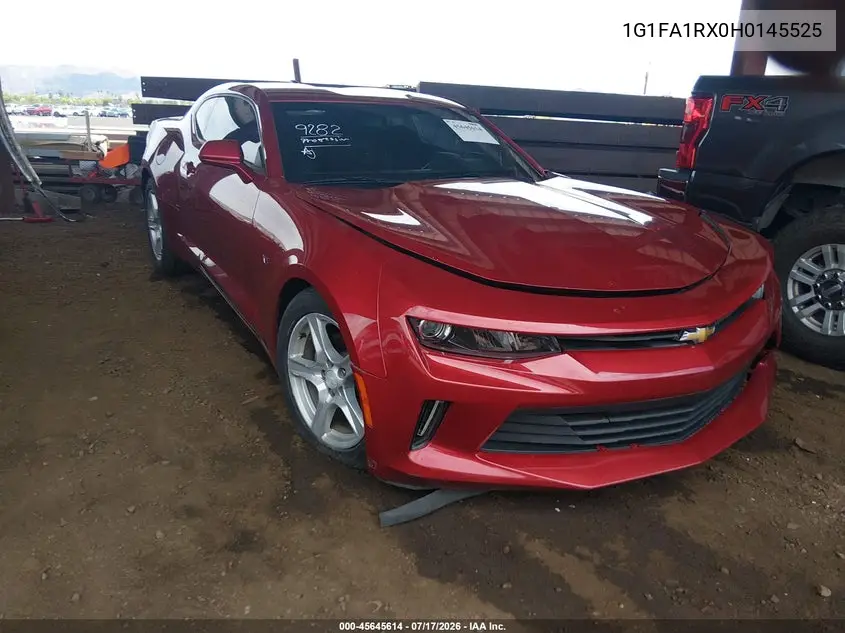 2017 Chevrolet Camaro 1Lt VIN: 1G1FA1RX0H0145525 Lot: 45645614