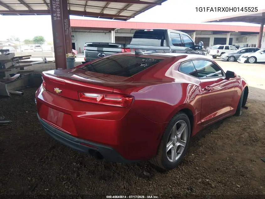 2017 Chevrolet Camaro 1Lt VIN: 1G1FA1RX0H0145525 Lot: 45645614