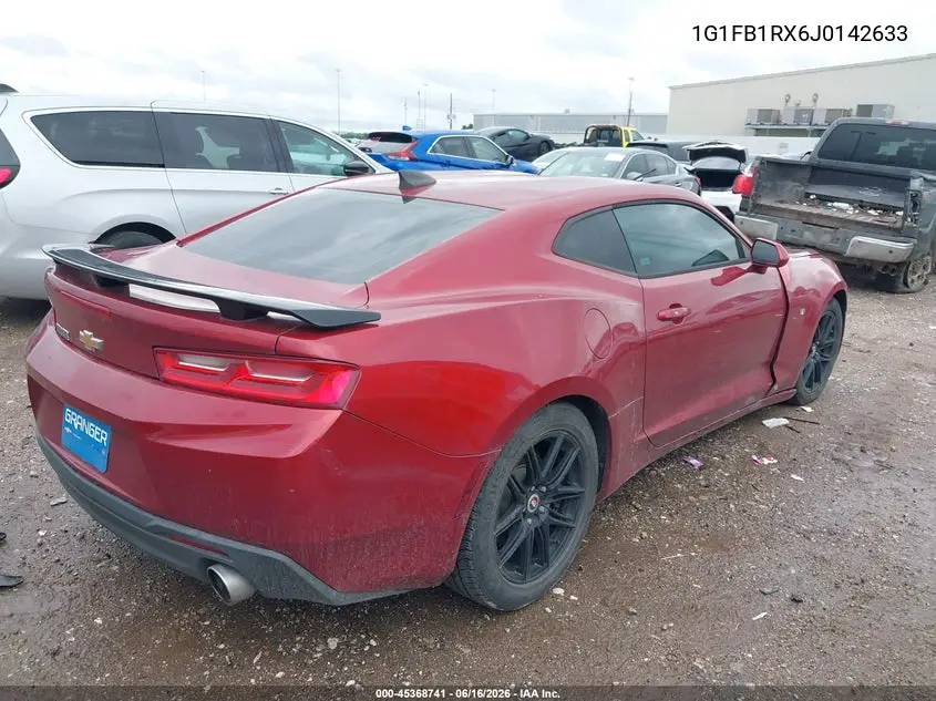 2018 Chevrolet Camaro 1Lt VIN: 1G1FB1RX6J0142633 Lot: 45368741