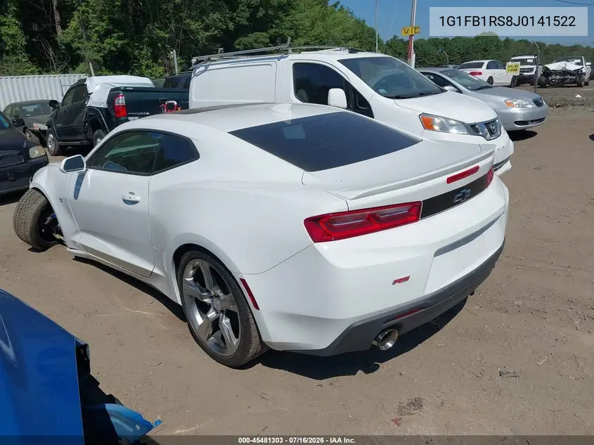 2018 Chevrolet Camaro 1Lt VIN: 1G1FB1RS8J0141522 Lot: 45481303