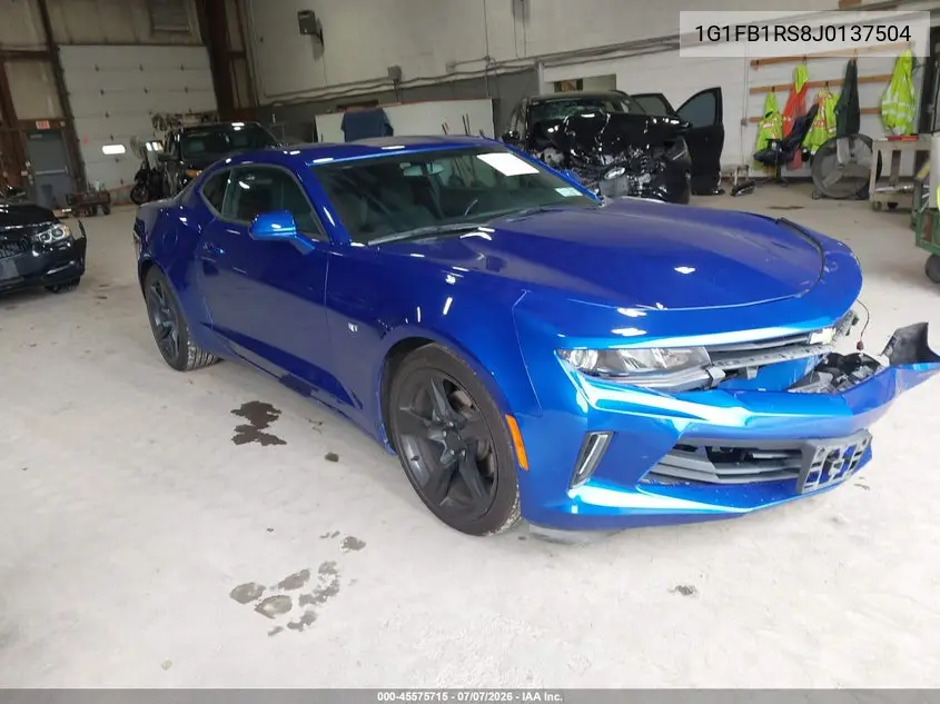 2018 Chevrolet Camaro 1Lt VIN: 1G1FB1RS8J0137504 Lot: 45575715