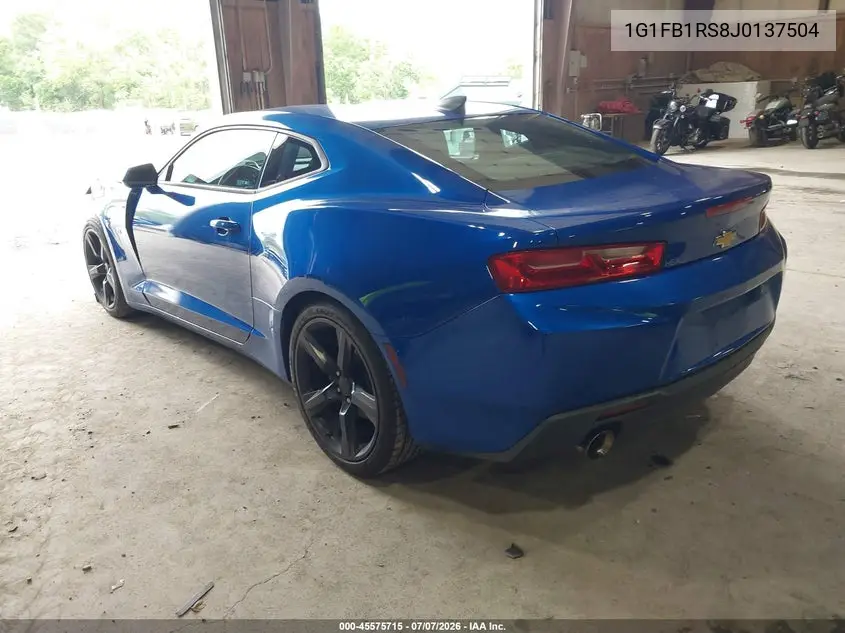 2018 Chevrolet Camaro 1Lt VIN: 1G1FB1RS8J0137504 Lot: 45575715