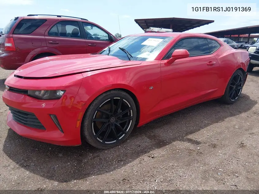 2018 Chevrolet Camaro 1Lt VIN: 1G1FB1RS1J0191369 Lot: 45579420