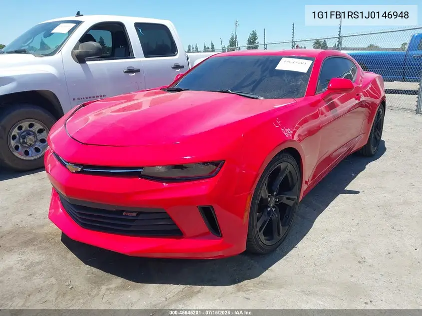 1G1FB1RS1J0146948 2018 Chevrolet Camaro 1Lt