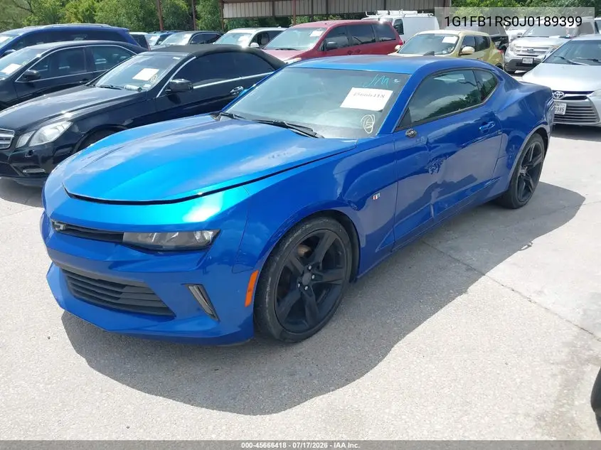 2018 Chevrolet Camaro 1Lt VIN: 1G1FB1RS0J0189399 Lot: 45666418