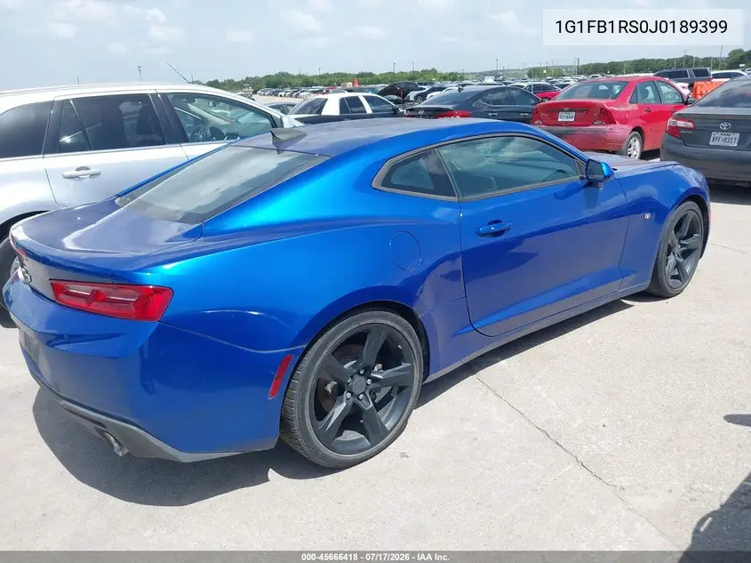 2018 Chevrolet Camaro 1Lt VIN: 1G1FB1RS0J0189399 Lot: 45666418