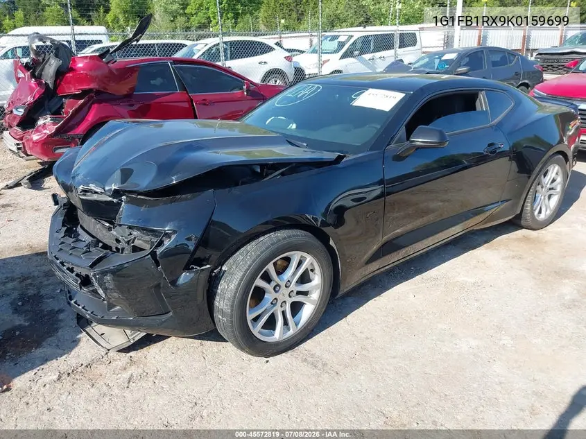 2019 Chevrolet Camaro 1Ls VIN: 1G1FB1RX9K0159699 Lot: 45572819