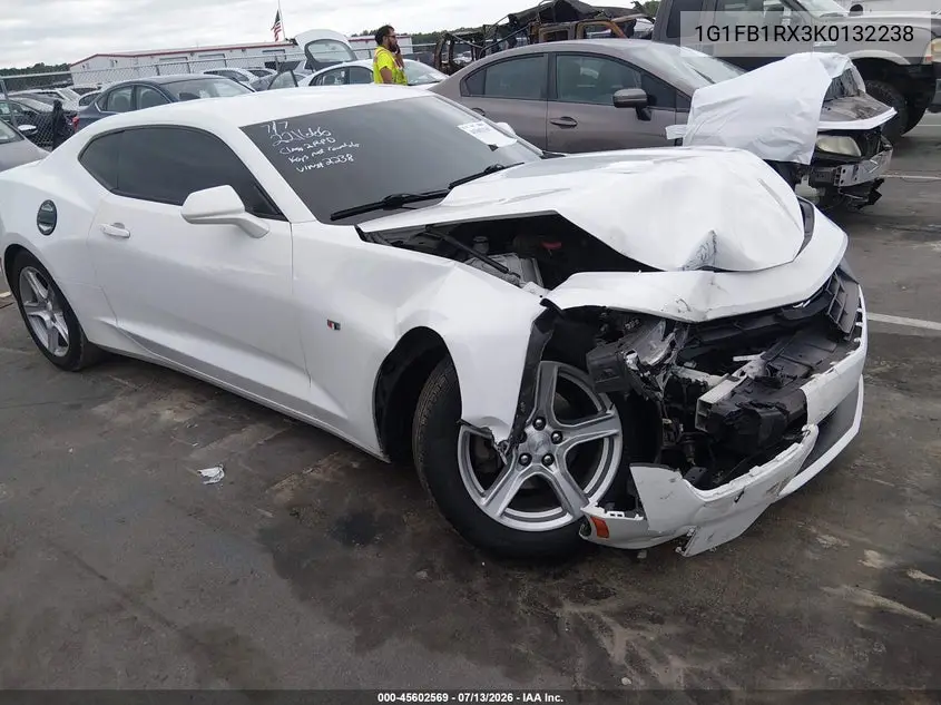 2019 Chevrolet Camaro 1Lt VIN: 1G1FB1RX3K0132238 Lot: 45602569
