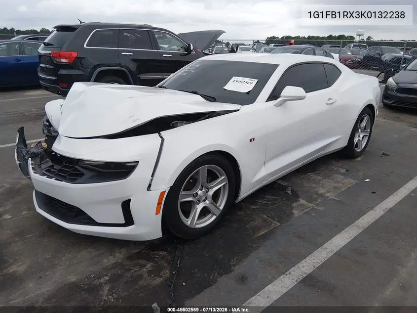2019 Chevrolet Camaro 1Lt VIN: 1G1FB1RX3K0132238 Lot: 45602569