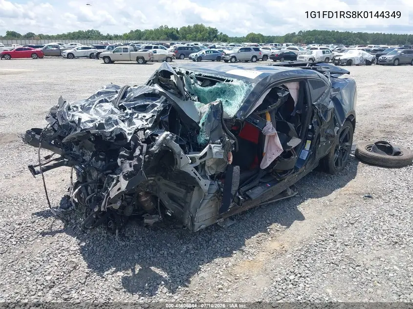 2019 Chevrolet Camaro 3Lt VIN: 1G1FD1RS8K0144349 Lot: 45606044