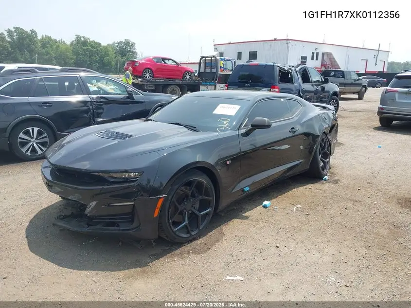 2019 Chevrolet Camaro 2Ss VIN: 1G1FH1R7XK0112356 Lot: 45624429