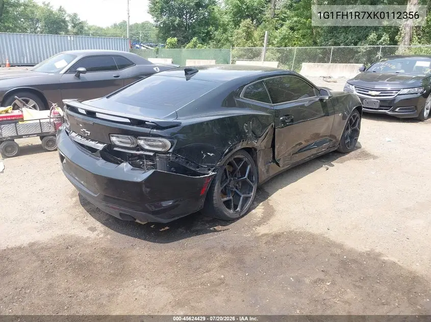 2019 Chevrolet Camaro 2Ss VIN: 1G1FH1R7XK0112356 Lot: 45624429