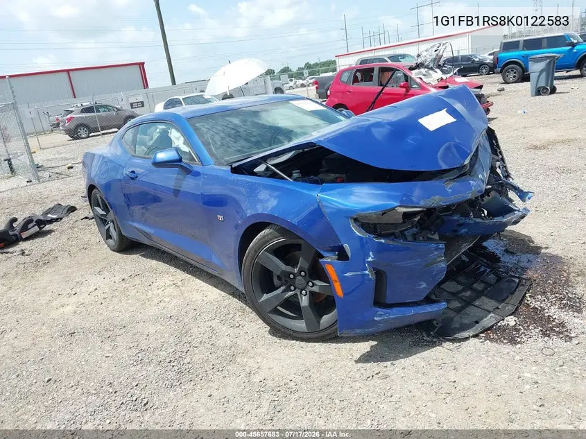 2019 Chevrolet Camaro 1Lt VIN: 1G1FB1RS8K0122583 Lot: 45657683