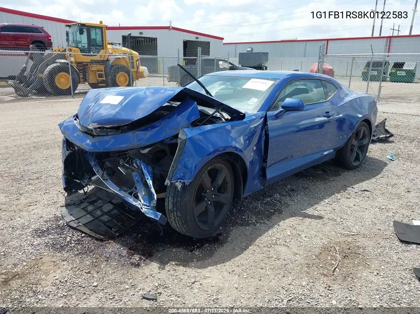 2019 Chevrolet Camaro 1Lt VIN: 1G1FB1RS8K0122583 Lot: 45657683