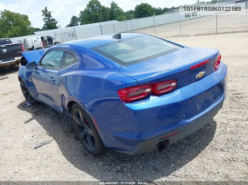 2019 Chevrolet Camaro 1Lt VIN: 1G1FB1RS8K0122583 Lot: 45657683