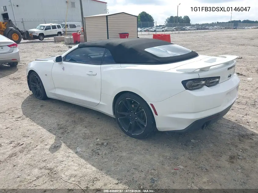 2020 Chevrolet Camaro Rwd 1Lt VIN: 1G1FB3DSXL0146047 Lot: 45566187