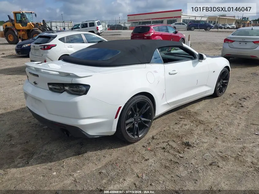 2020 Chevrolet Camaro Rwd 1Lt VIN: 1G1FB3DSXL0146047 Lot: 45566187