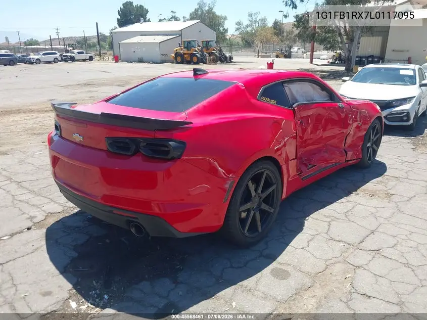 2020 Chevrolet Camaro Rwd 1Lt VIN: 1G1FB1RX7L0117095 Lot: 45568461