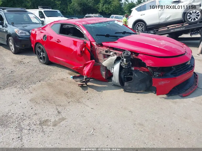 2020 Chevrolet Camaro Rwd 1Lt VIN: 1G1FB1RX8L0111158 Lot: 45641623