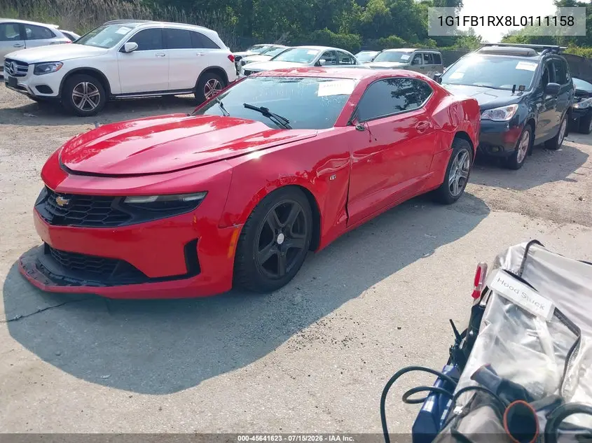 2020 Chevrolet Camaro Rwd 1Lt VIN: 1G1FB1RX8L0111158 Lot: 45641623