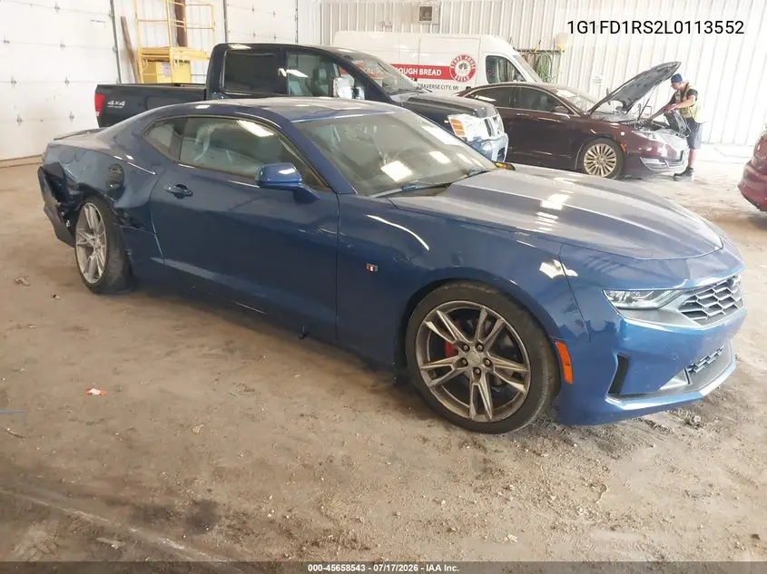 2020 Chevrolet Camaro Rwd 2Lt VIN: 1G1FD1RS2L0113552 Lot: 45658543