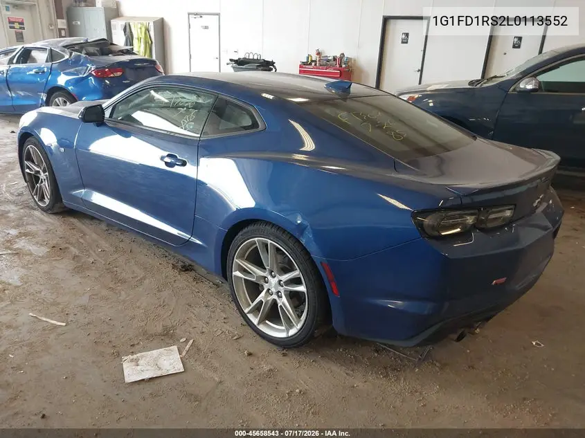 2020 Chevrolet Camaro Rwd 2Lt VIN: 1G1FD1RS2L0113552 Lot: 45658543