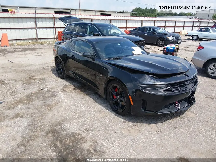 2021 Chevrolet Camaro Rwd 2Lt VIN: 1G1FD1RS4M0140267 Lot: 45413671