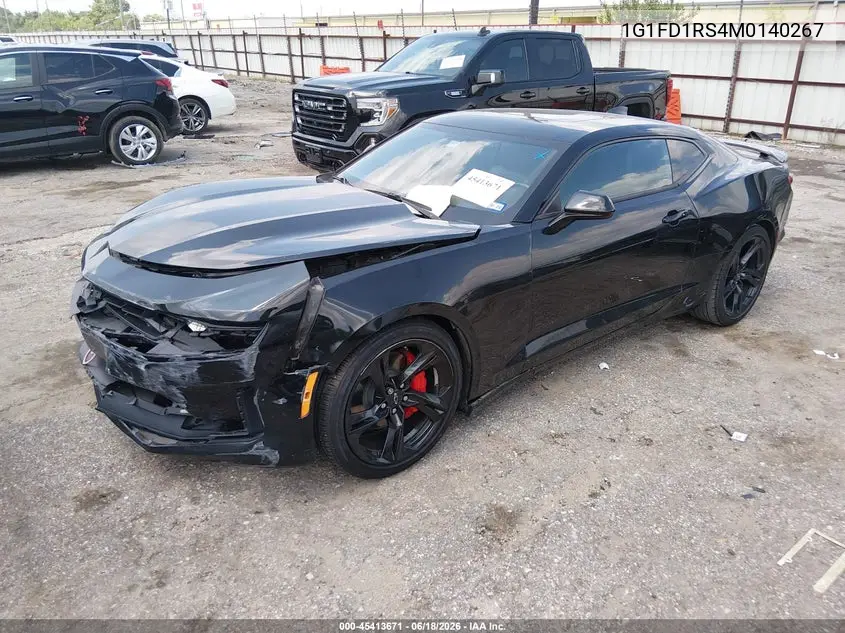 2021 Chevrolet Camaro Rwd 2Lt VIN: 1G1FD1RS4M0140267 Lot: 45413671