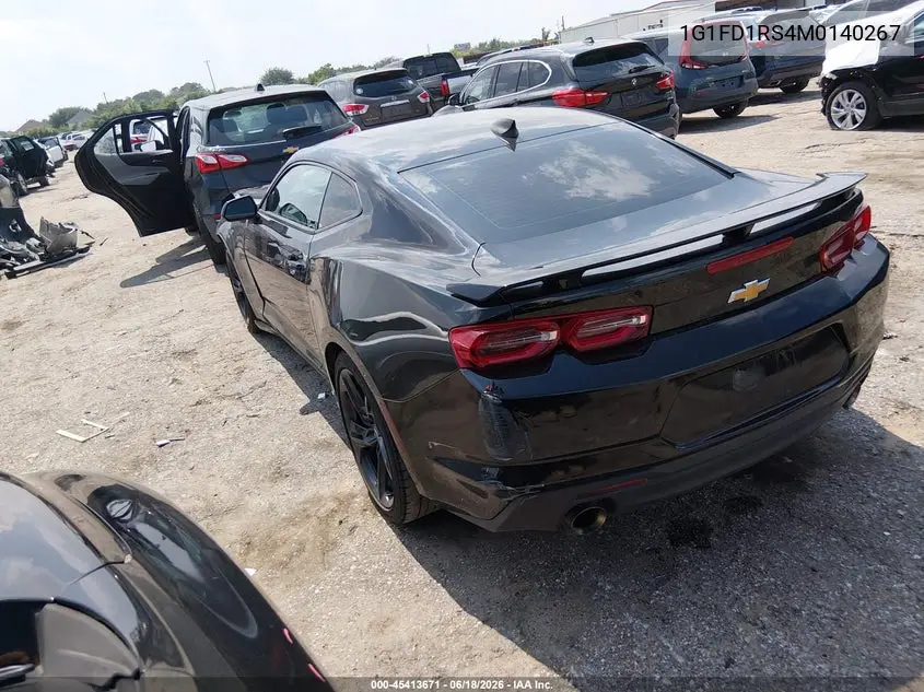 2021 Chevrolet Camaro Rwd 2Lt VIN: 1G1FD1RS4M0140267 Lot: 45413671