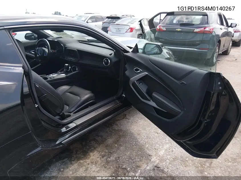 2021 Chevrolet Camaro Rwd 2Lt VIN: 1G1FD1RS4M0140267 Lot: 45413671