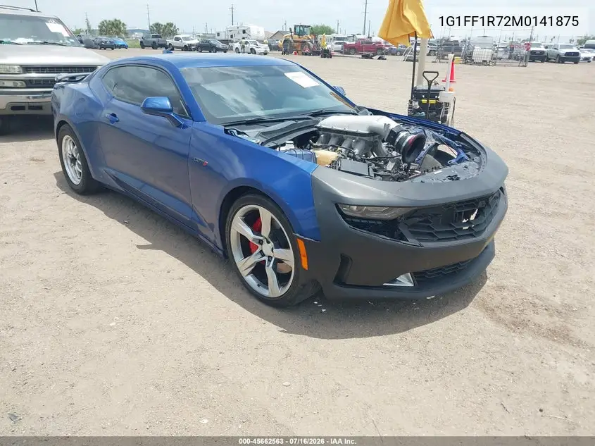 2021 Chevrolet Camaro Rwd Lt1 VIN: 1G1FF1R72M0141875 Lot: 45662563