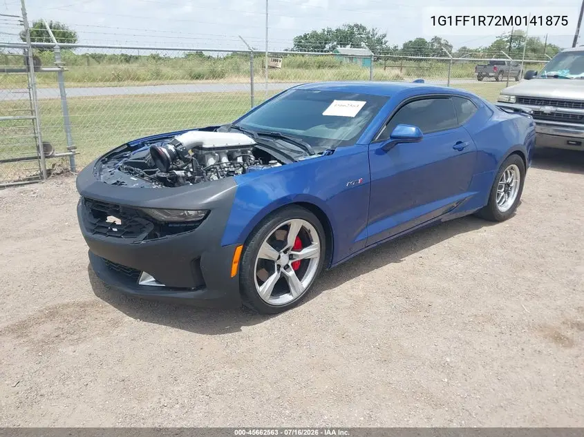 2021 Chevrolet Camaro Rwd Lt1 VIN: 1G1FF1R72M0141875 Lot: 45662563