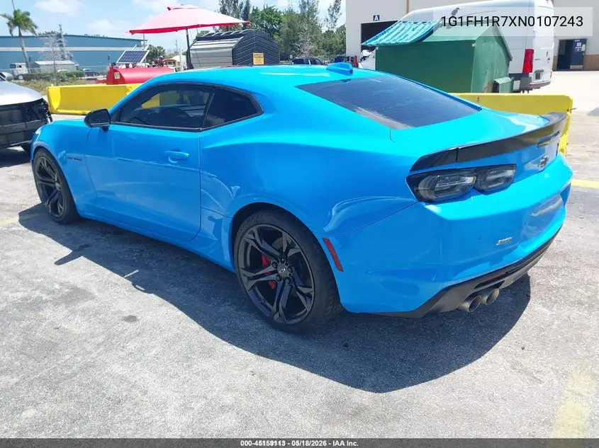2022 Chevrolet Camaro Rwd 2Ss VIN: 1G1FH1R7XN0107243 Lot: 45159113