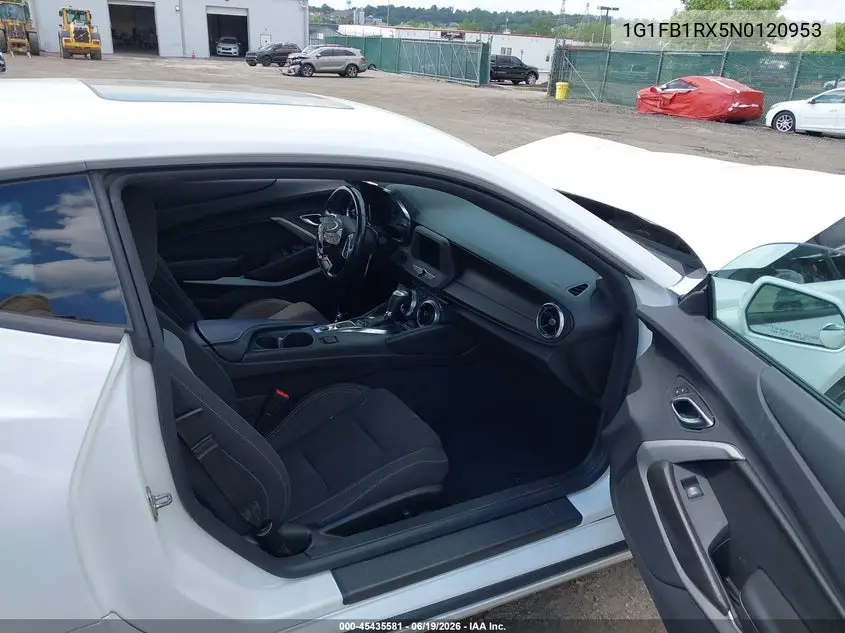 2022 Chevrolet Camaro VIN: 1G1FB1RX5N0120953 Lot: 45435581