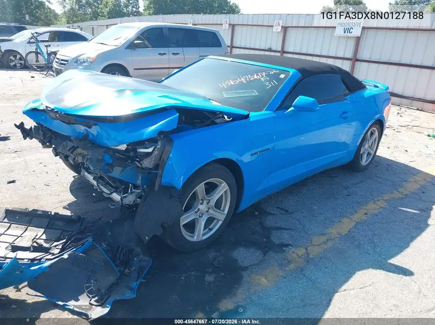 2022 Chevrolet Camaro Rwd 1Lt VIN: 1G1FA3DX8N0127188 Lot: 45647667