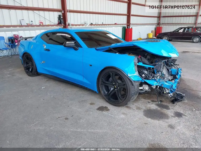 2023 Chevrolet Camaro Lt1 VIN: 1G1FF1R7XP0107624 Lot: 45515481