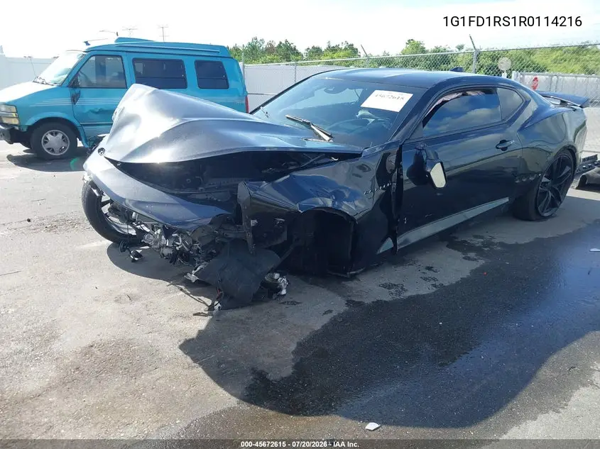 2024 Chevrolet Camaro Rwd 3Lt VIN: 1G1FD1RS1R0114216 Lot: 45672615