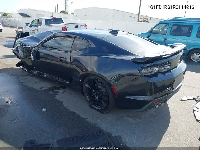 2024 Chevrolet Camaro Rwd 3Lt VIN: 1G1FD1RS1R0114216 Lot: 45672615