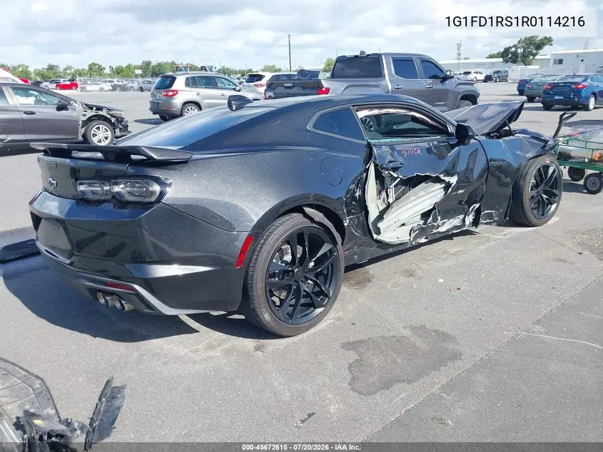 2024 Chevrolet Camaro Rwd 3Lt VIN: 1G1FD1RS1R0114216 Lot: 45672615