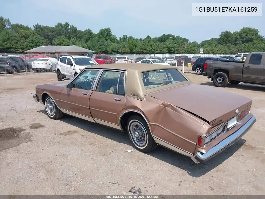 1989 Chevrolet Caprice Classic Brougham VIN: 1G1BU51E7KA161259 Lot: 45642272