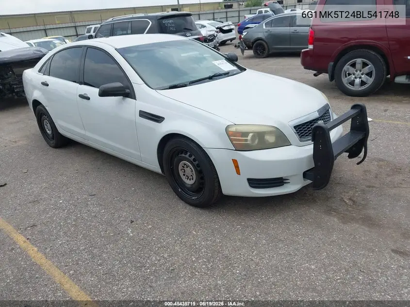 2011 Chevrolet Caprice Police VIN: 6G1MK5T24BL541748 Lot: 45435719